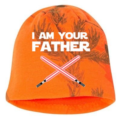 I Am Your Father Dad Lightsaber Kati - Camo Knit Beanie