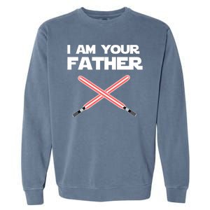 I Am Your Father Dad Lightsaber Garment-Dyed Sweatshirt