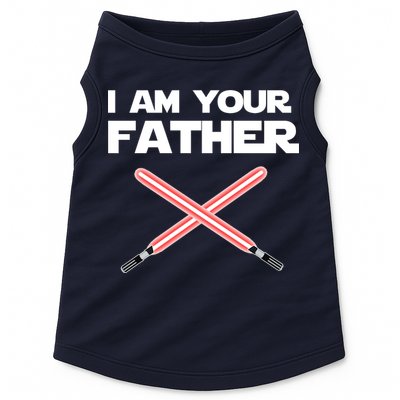 I Am Your Father Dad Lightsaber Doggie Tank