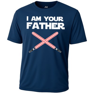 I Am Your Father Dad Lightsaber Performance Shirt