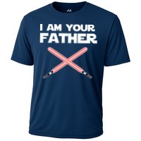 I Am Your Father Dad Lightsaber Cooling Performance Crew T-Shirt