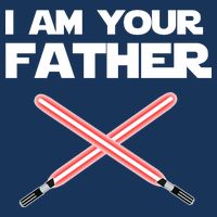 I Am Your Father Dad Lightsaber Cooling Performance Crew T-Shirt