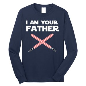 I Am Your Father Dad Lightsaber Long Sleeve Shirt