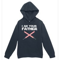 I Am Your Father Dad Lightsaber Urban Pullover Hoodie