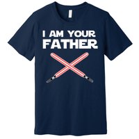 I Am Your Father Dad Lightsaber Premium T-Shirt