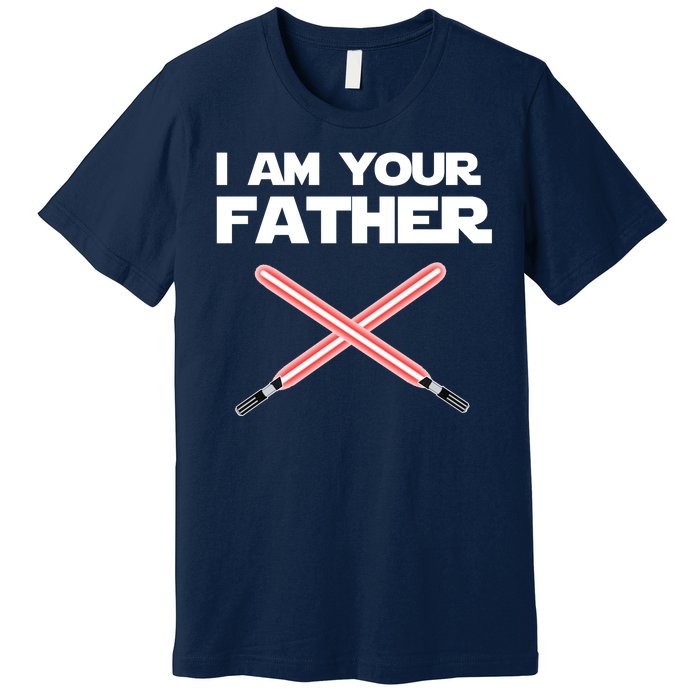 I Am Your Father Dad Lightsaber Premium T-Shirt