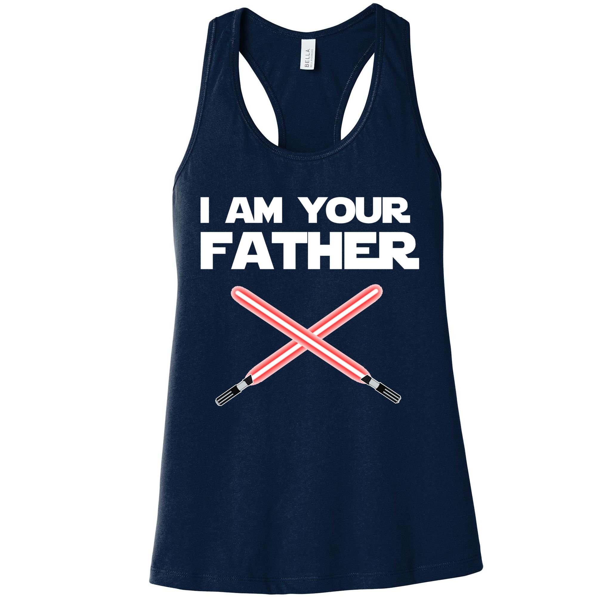 I Am Your Father Dad Lightsaber Womens Tank Top