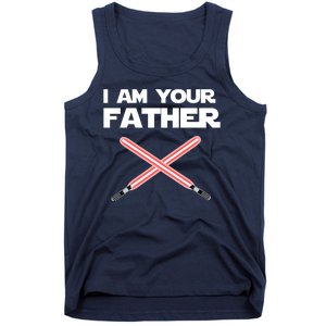 I Am Your Father Dad Lightsaber Tank Top