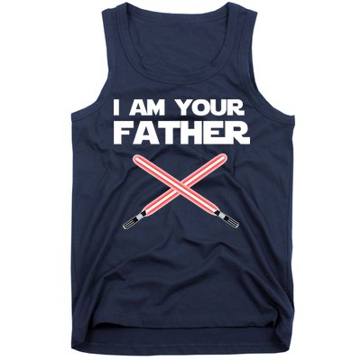 I Am Your Father Dad Lightsaber Tank Top