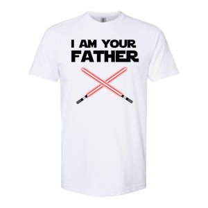 I Am Your Father Dad Lightsaber Softstyle CVC T-Shirt