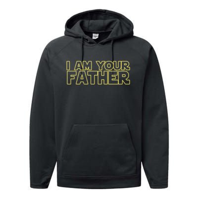 I Am Your Father Funny Dad Parody Performance Fleece Hoodie