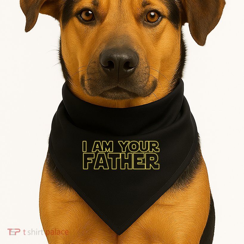 I Am Your Father Funny Dad Parody USA-Made Doggie Bandana