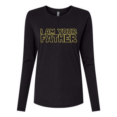 I Am Your Father Funny Dad Parody Womens Cotton Relaxed Long Sleeve T-Shirt