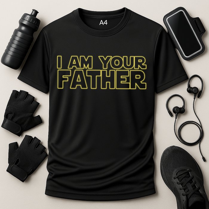 I Am Your Father Funny Dad Parody Cooling Performance Crew T-Shirt