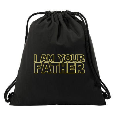 I Am Your Father Funny Dad Parody Drawstring Bag