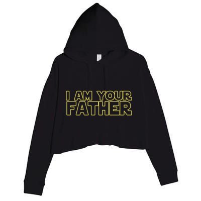 I Am Your Father Funny Dad Parody Crop Fleece Hoodie