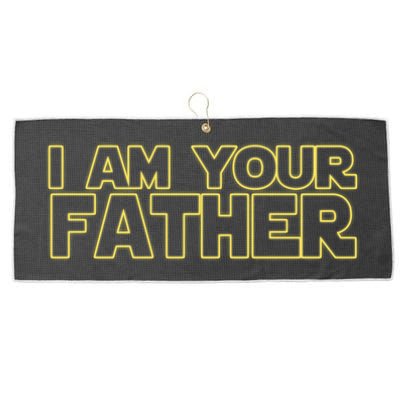 I Am Your Father Funny Dad Parody Large Microfiber Waffle Golf Towel