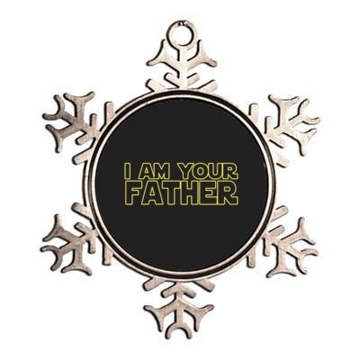 I Am Your Father Funny Dad Parody Metallic Star Ornament