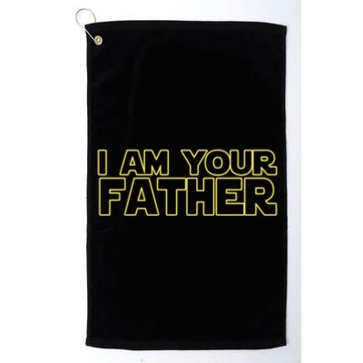 I Am Your Father Funny Dad Parody Platinum Collection Golf Towel