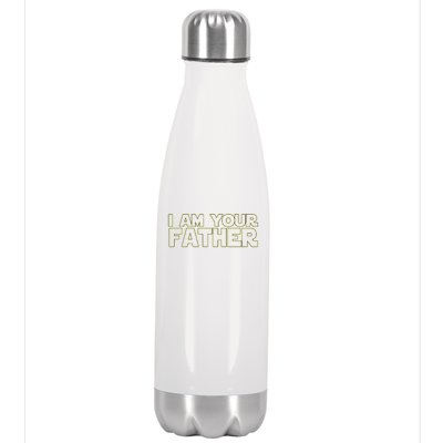 I Am Your Father Funny Dad Parody Stainless Steel Insulated Water Bottle