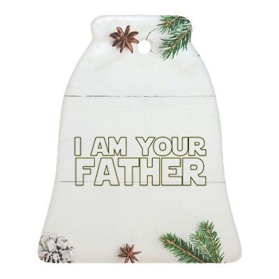 I Am Your Father Funny Dad Parody Ceramic Bell Ornament