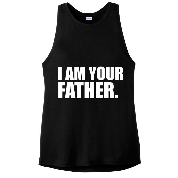 I Am Your Father Quote Ladies PosiCharge Tri-Blend Wicking Tank