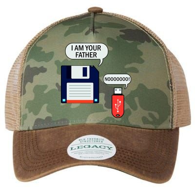 I Am Your Father Retro Floppy Disk USB Legacy Tie Dye Trucker Hat