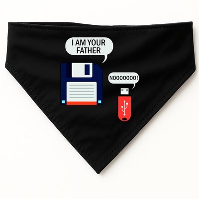 I Am Your Father Retro Floppy Disk USB USA-Made Doggie Bandana