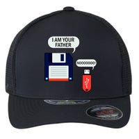 I Am Your Father Retro Floppy Disk USB Flexfit Unipanel Trucker Cap