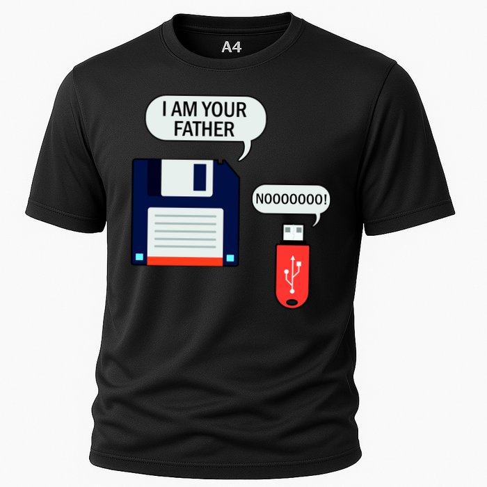 I Am Your Father Retro Floppy Disk USB Performance Shirt