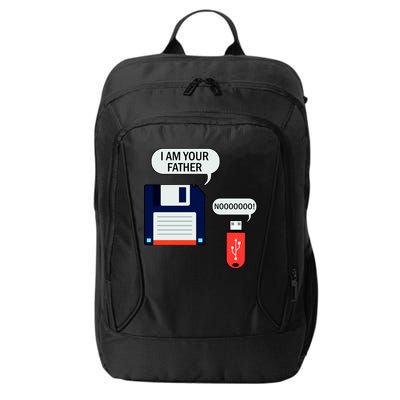 I Am Your Father Retro Floppy Disk USB City Backpack