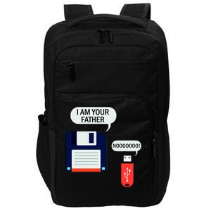 I Am Your Father Retro Floppy Disk USB Impact Tech Backpack