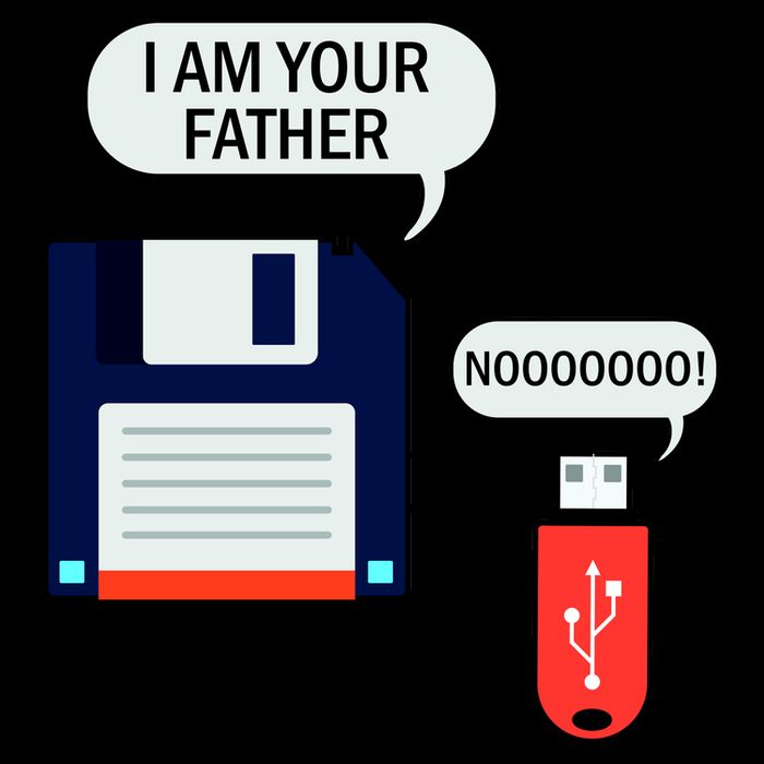 I Am Your Father Retro Floppy Disk USB Daily Commute Backpack