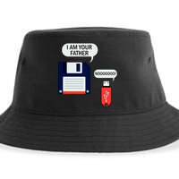 I Am Your Father Retro Floppy Disk USB Sustainable Bucket Hat