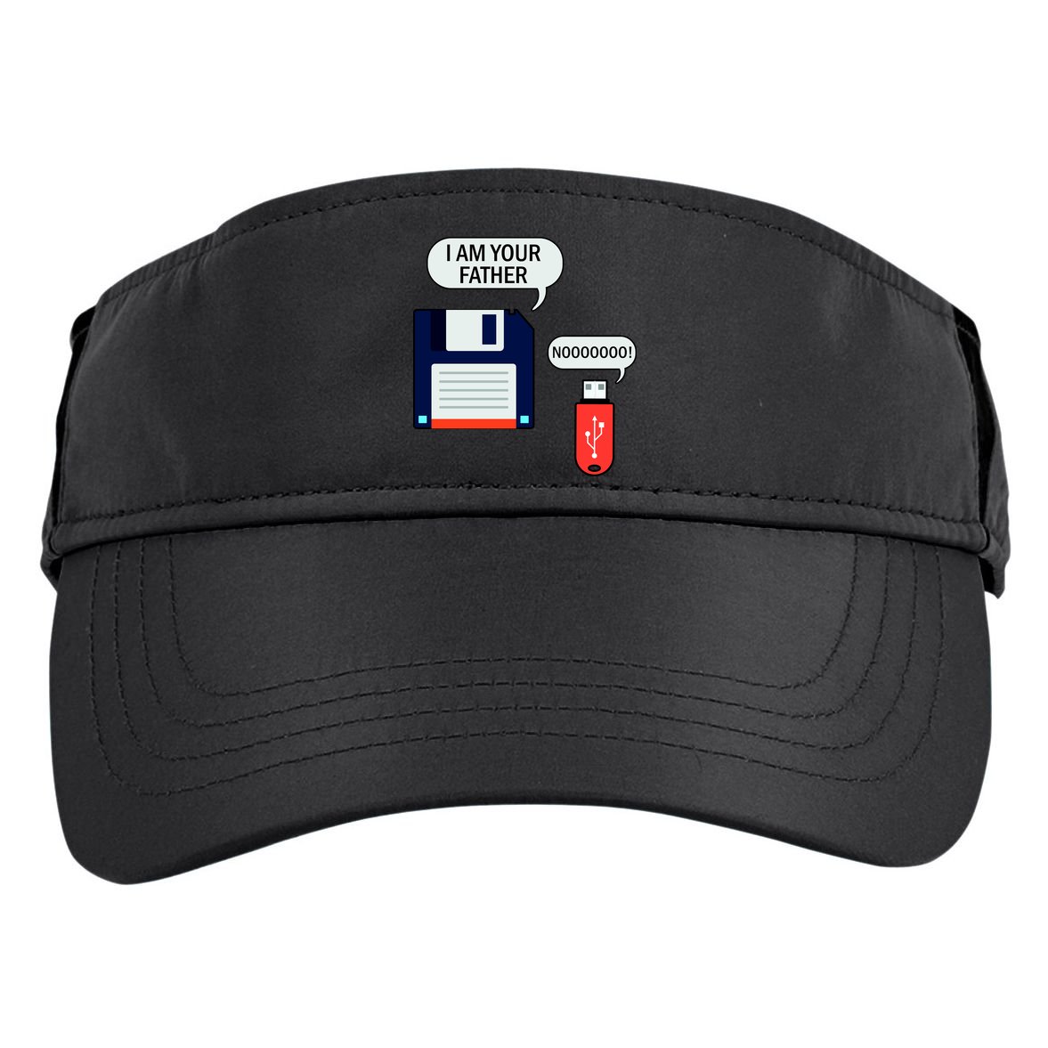 I Am Your Father Retro Floppy Disk USB Adult Drive Performance Visor