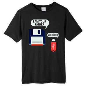 I Am Your Father Retro Floppy Disk USB Tall Fusion ChromaSoft Performance T-Shirt