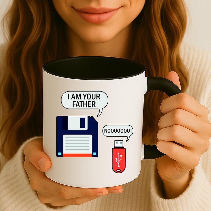 I Am Your Father Retro Floppy Disk USB Mug
