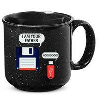 I Am Your Father Retro Floppy Disk USB 15oz Campfire Ceramic Mug