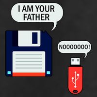 I Am Your Father Retro Floppy Disk USB Beanie