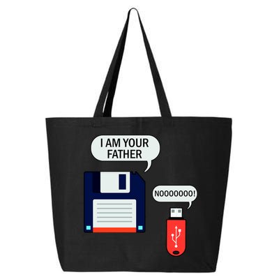 I Am Your Father Retro Floppy Disk USB 25L Jumbo Tote