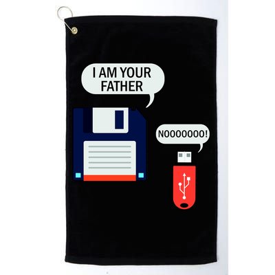 I Am Your Father Retro Floppy Disk USB Golf Towel