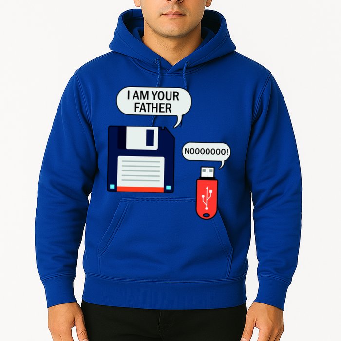 I Am Your Father Retro Floppy Disk USB Hoodie
