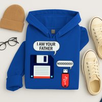 I Am Your Father Retro Floppy Disk USB Hoodie