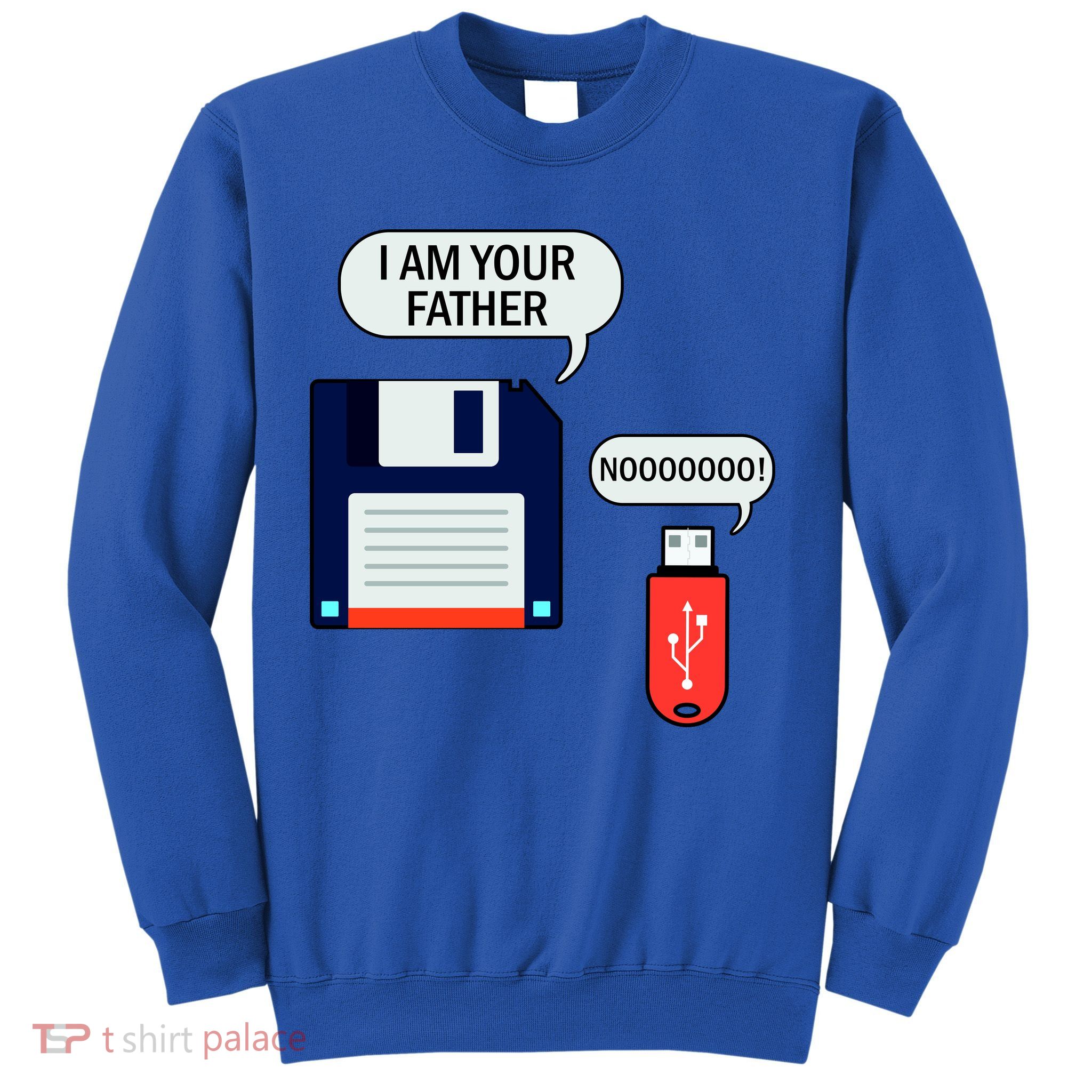 I Am Your Father Retro Floppy Disk USB Sweatshirt