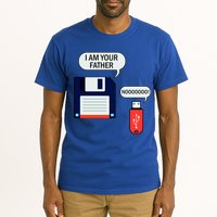 I Am Your Father Retro Floppy Disk USB Tall T-Shirt