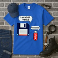 I Am Your Father Retro Floppy Disk USB Tall T-Shirt