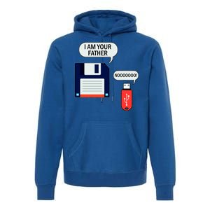 I Am Your Father Retro Floppy Disk USB Premium Hoodie