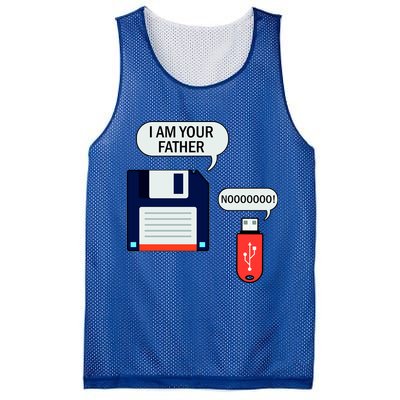I Am Your Father Retro Floppy Disk USB Mesh Reversible Basketball Jersey Tank