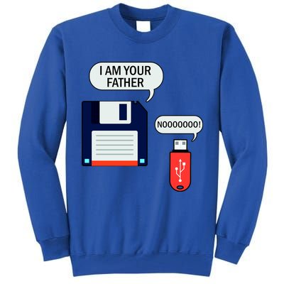 I Am Your Father Retro Floppy Disk USB Tall Sweatshirt