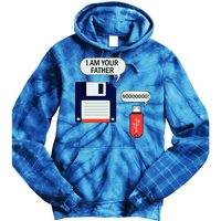 I Am Your Father Retro Floppy Disk USB Tie Dye Hoodie